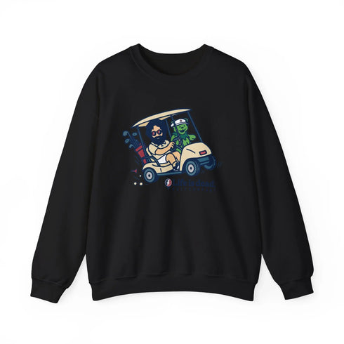 Grateful Dead - Joy Ridin' Jerry and The Bear | Life is dead. Crewneck Sweatshirt - StealieShop